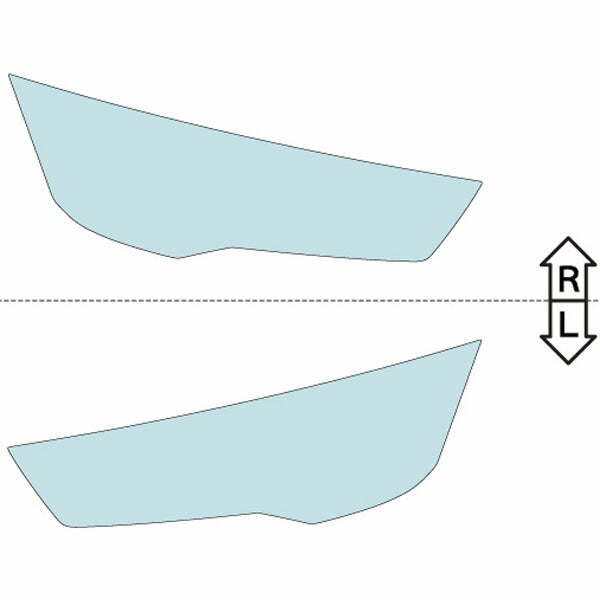 カット済みヘッドライトプロテクションフィルム  アウディ A7 スポーツバック (H27.4-H30.8) (4GCYPC型／4GCREC型) (PH3207D1505A0SA)