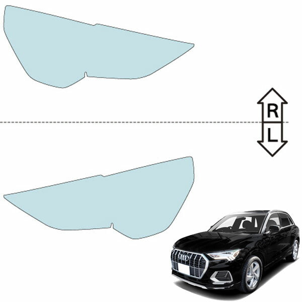 カット済みヘッドライトプロテクションフィルム  アウディ Q3 (R2.8-) (F3DPC型／F3DFGF型) (Base／advance／S line) (PH3210K2005A0SA)