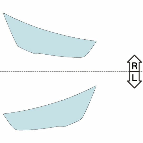 カット済みヘッドライトプロテクションフィルム  アウディ S1 (H26.11-H30.1) (8XCWZF型) (Base) (PH3211G1405A0SA)