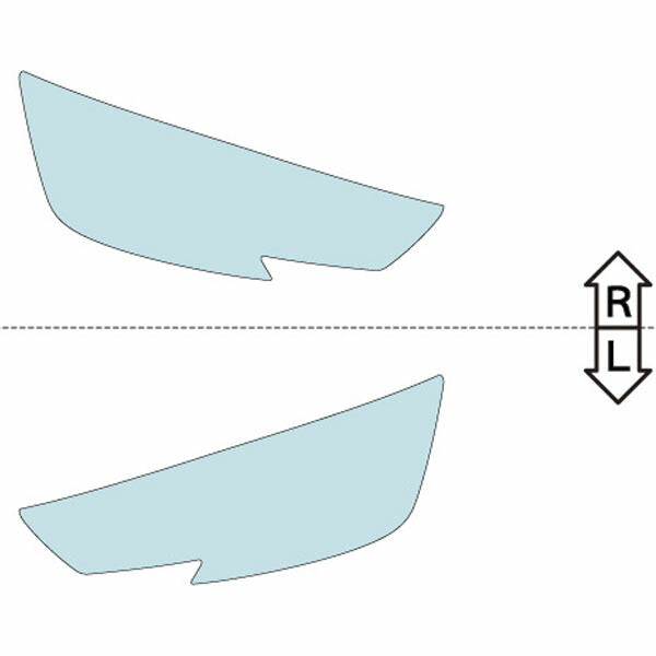 カット済みヘッドライトプロテクションフィルム  アウディ S4 セダン (H31.1-R2.9) (8WCWGF型) (Base) (PH3214B1905A0SA)