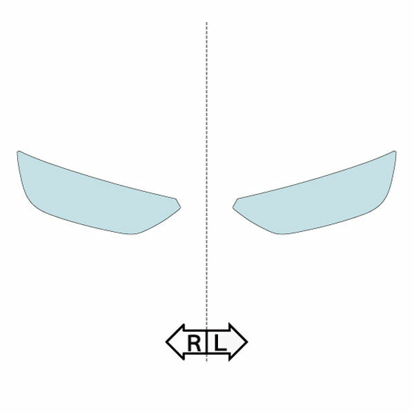 カット済みヘッドライトプロテクションフィルム  アウディ SQ5 (R3.3-) (FYCWGS型／FYCWGA型) (Base) (PH3219K2105A0SA)