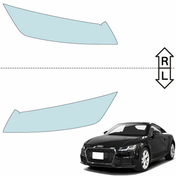 カット済みヘッドライトプロテクションフィルム  アウディ TT クーペ (R1.5-) (FVCHHF型／FVDKTF型／FVDKZ型) (PH3261C1905A0SA)