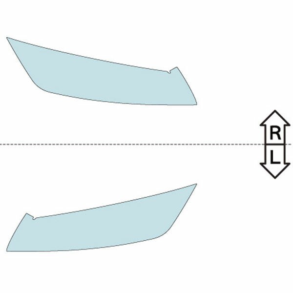 カット済みヘッドライトプロテクションフィルム  アウディ TT RS クーペ (R2.10-) (FVDAZF型) (TFSI quattro S tronic) (PH3271C2005A0SA)