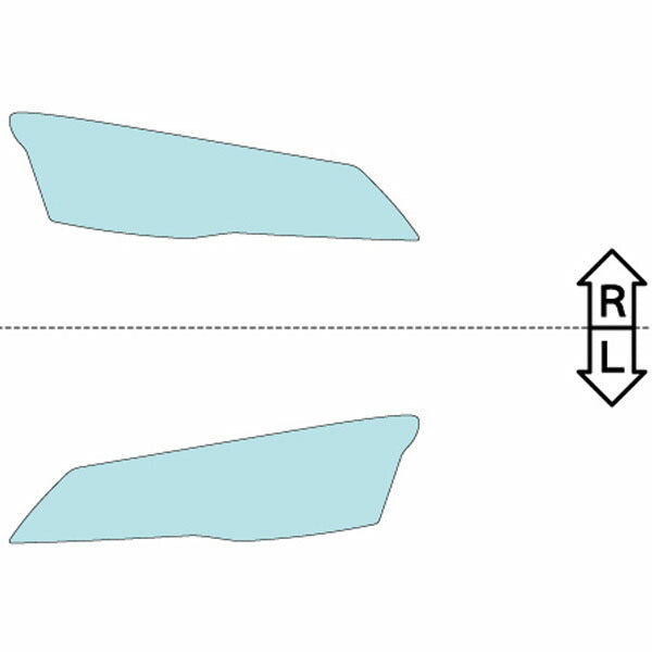カット済みヘッドライトプロテクションフィルム  アウディ R8 クーペ (H19.7-H25.3) (42BYHF型／42BUJF型) (【Base】4.2FSI/5.2FSI) (PH3288C0705A0SA)