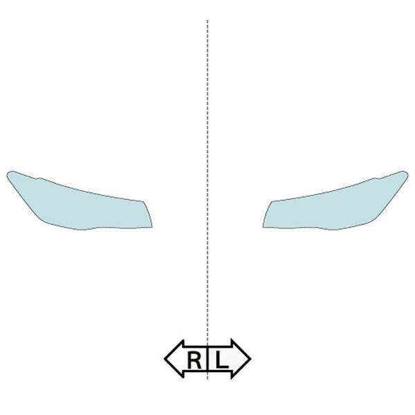 カット済みヘッドライトプロテクションフィルム  フォルクスワーゲン ティグアン (R6.11-) (CT15型／CT20型／CT15) (R-Line) (PH3305K2405B0SA)