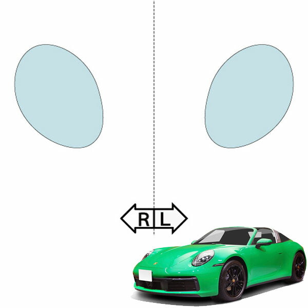 カット済みヘッドライトプロテクションフィルム  ポルシェ 911 タルガ (R2.5-R6.4【992前期】) (992型) (タルガ 4/タルガ 4S) (PH3407U2005A0SA)