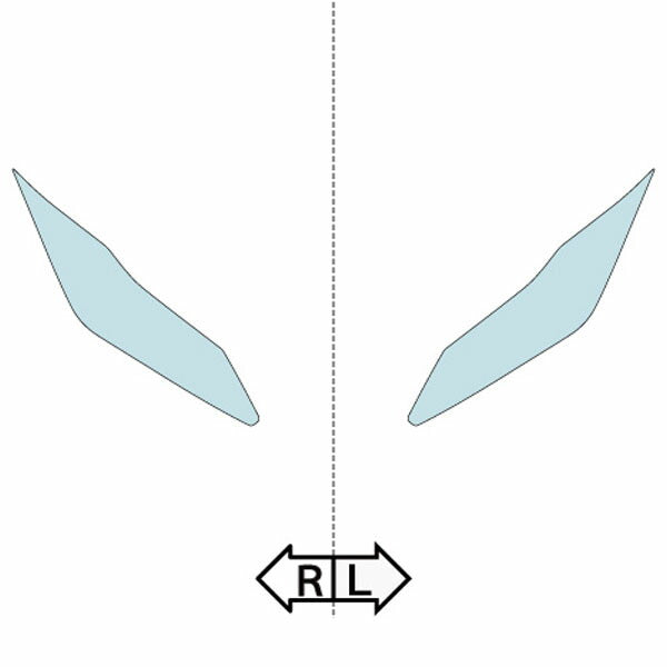 カット済みヘッドライトプロテクションフィルム  フェラーリ F8 スパイダー (R1.9-) (F142CE型) (Base) (PH5108U1905A0SA)