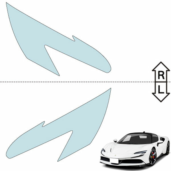 カット済みヘッドライトプロテクションフィルム  フェラーリ SF90 Stradale (R1.10-) (173H型) (Base) (PH5190C1905A0SA)