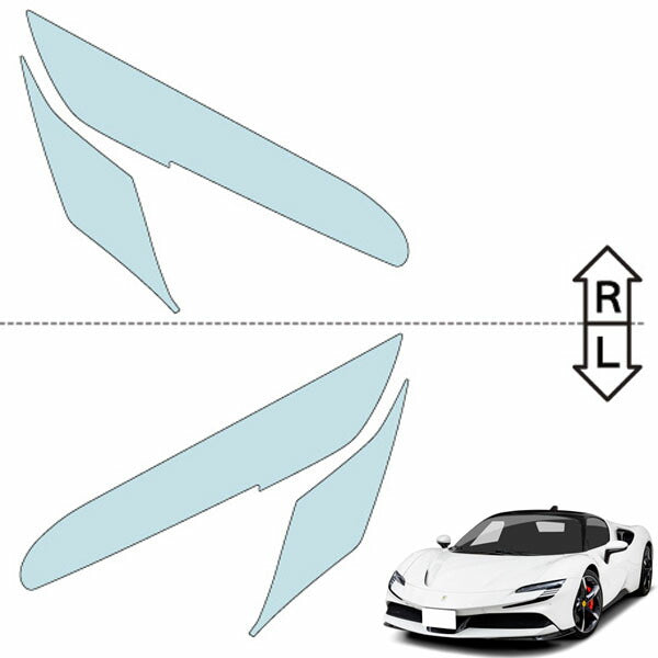 カット済みヘッドライトプロテクションフィルム  フェラーリ SF90 Stradale (R1.10-) (173H型) (Base) (PH5190C1905A0SB)