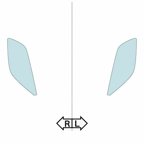 カット済みヘッドライトプロテクションフィルム  マセラティ MC20 (R2.9-) (MC30型) (Base) (PH5491C2005A0SA)