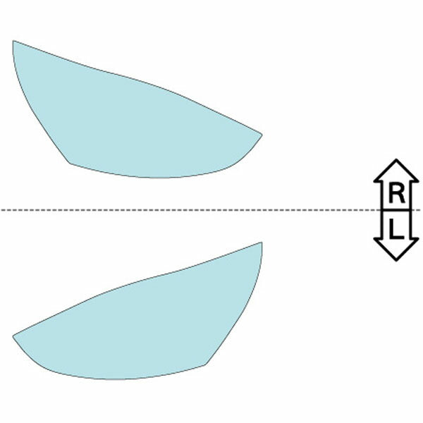 カット済みヘッドライトプロテクションフィルム  ルノー ルーテシア (H25.9-H29.1) (RH5F型／RM5M型／RH4B型／RH5F1型／RM5M1型) (PH5605H1305A0SA)