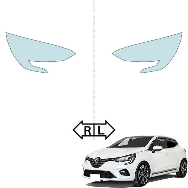 カット済みヘッドライトプロテクションフィルム  ルノー ルーテシア (R2.11-R7.9) (BJAH5H型) (PH5605H2005A0SA)