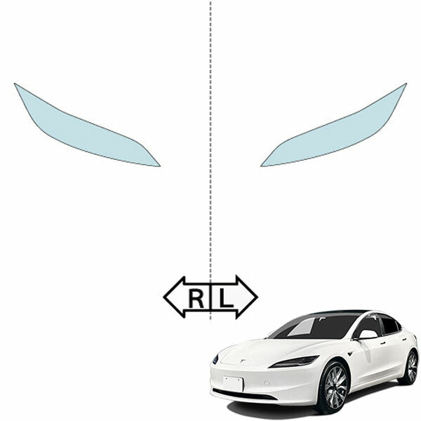 カット済みヘッドライトプロテクションフィルム  テスラ Model 3 (R5.12-)  (RWD／Long Renge AWD／Performance) (PH7803B2305A0SA)