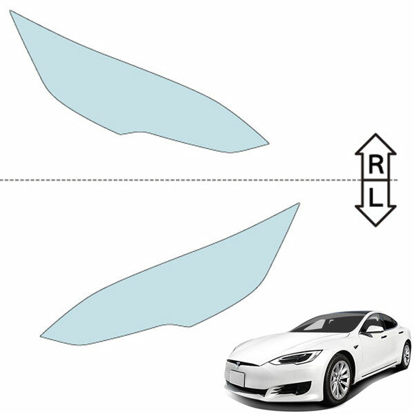 カット済みヘッドライトプロテクションフィルム  テスラ Model S (H28.5-R4)  (100D/P100D) (PH7805B1005A0SA)