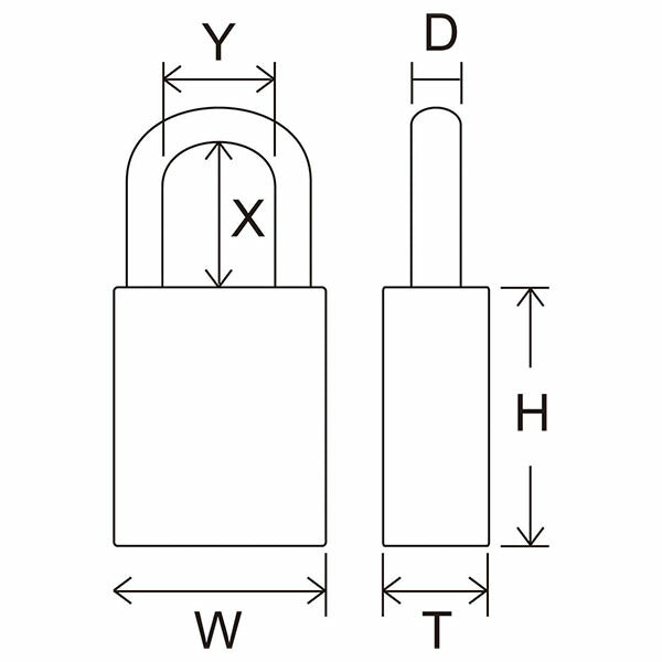 日本正規品 フェデラル ロックアウト用南京錠 ブルー (PL90-B-P)(4545301109190) FEDERAL