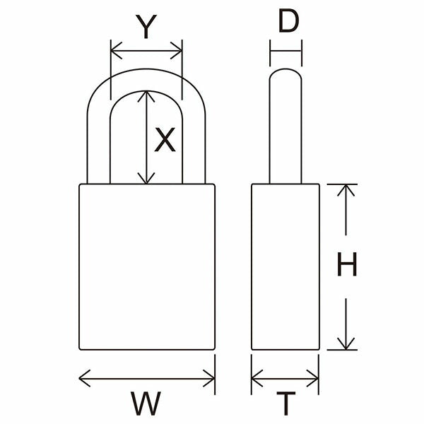 日本正規品 フェデラル ロックアウト用南京錠(ツル76mm) ブルー (PL90/76-B-P)(4545301109176) FEDERAL