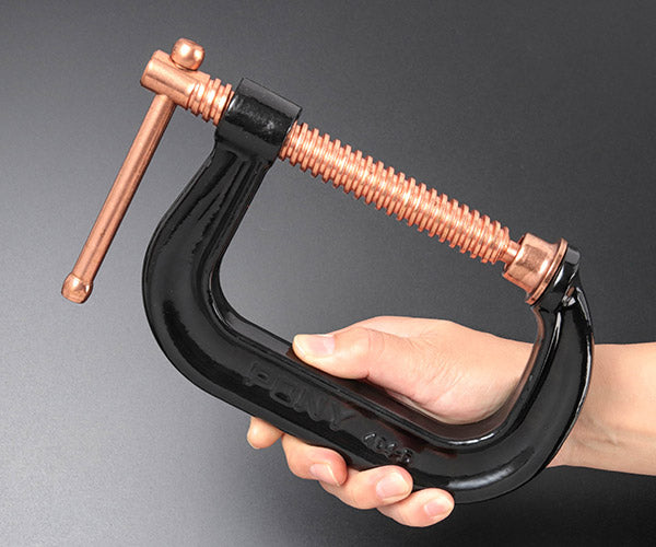 【ワケあり特価品】 (状態B) PONY 404-D PONY スチール カッパー Cクランプ 4インチ ポニー