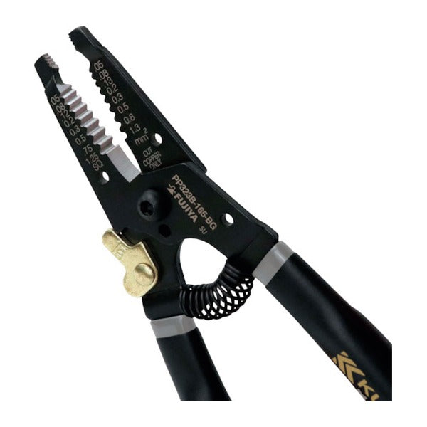 フジ矢 ワイヤーストリッパB型(黒金) (PP323B-165-BG)(4952520083468) FUJIYA 工具