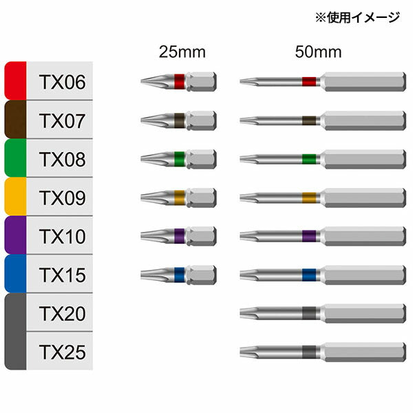 日本正規品 プロチ 2本組ヘクスローブビットロングTX06 (PRC-BIT-TX06-50)(4545301108766) PROCHI