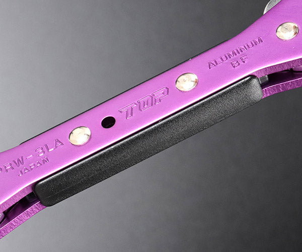 [26AW限定品] TOP ロング4サイズ板ラチェットレンチ 限定パープル 8mm 10mm 12mm 13mm ロングソケット 18ギア 送り角20° 落下防止穴付 電設工事 (PRW-3LV)(4975180412485) トップ工業