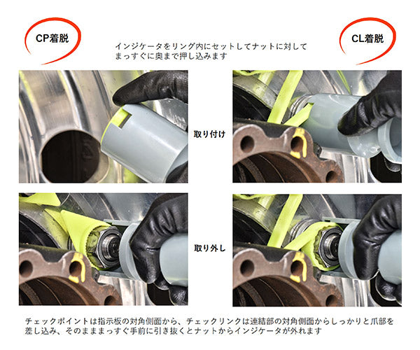 プッシュル33 PU-SH-LL ISOホイール 22.5/19.5インチ用 インジケーターチェックポイント・チェックリンク脱着ツール