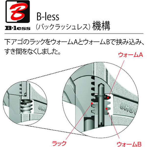 ロブテックス ハイブリットモンキーレンチX プレミアムシリーズ ケイブラック 250mm PUM36XB (PUM36XB)(4963202087414) LOBSTER エビ
