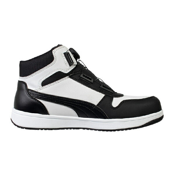 プーマ 安全靴 63.211.0 フロントコート ディスク ブラック ミッド FRONTCOURT DISC MID PUMA HERITAGE ヘリテイジ ディスクレーシングシステム
