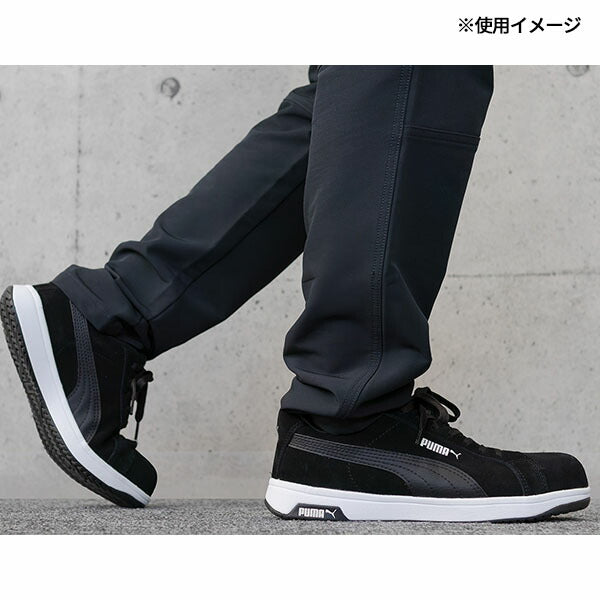プーマ ヘリテイジ アイコニック・ブラック・ロー No.64.202.0 Heritage ICONIC LOW PUMA 安全靴 作業靴 安全スニーカー