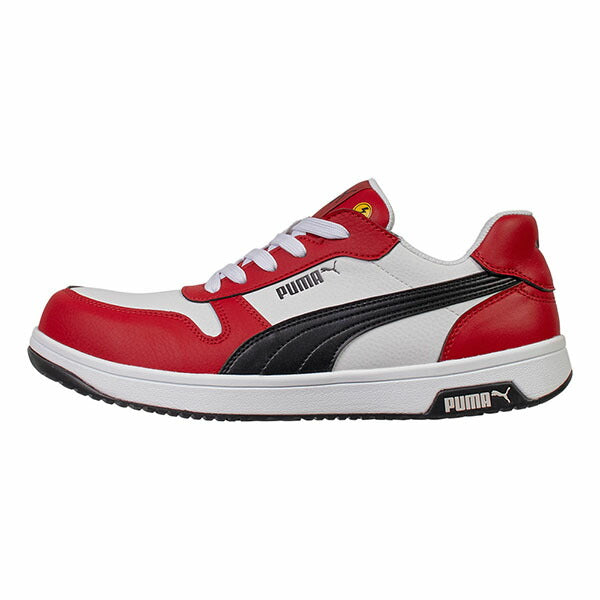プーマ ヘリテイジ フロントコート・レッド・ロー No.64.208.0 Heritage FRONTCOURT LOW PUMA 安全靴 作業靴 安全スニーカー