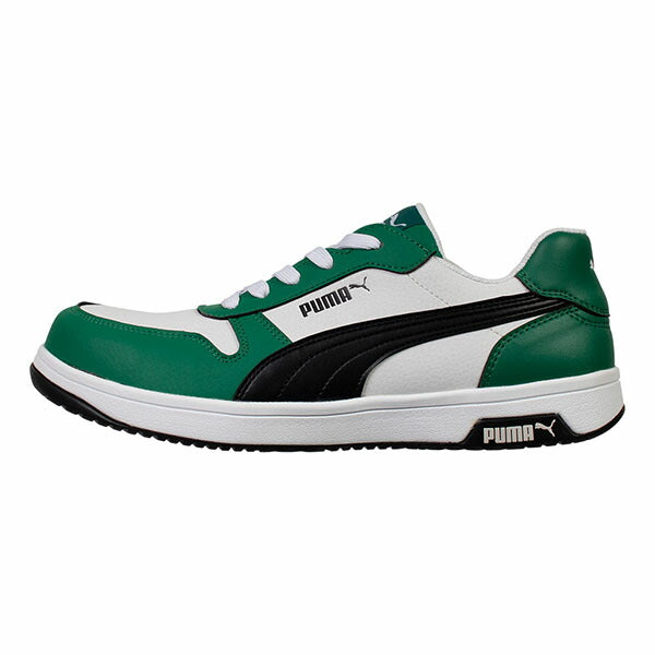 プーマ ヘリテイジ フロントコート・グリーン・ロー No.64.209.0 Heritage FRONTCOURT LOW PUMA 安全靴 作業靴 安全スニーカー