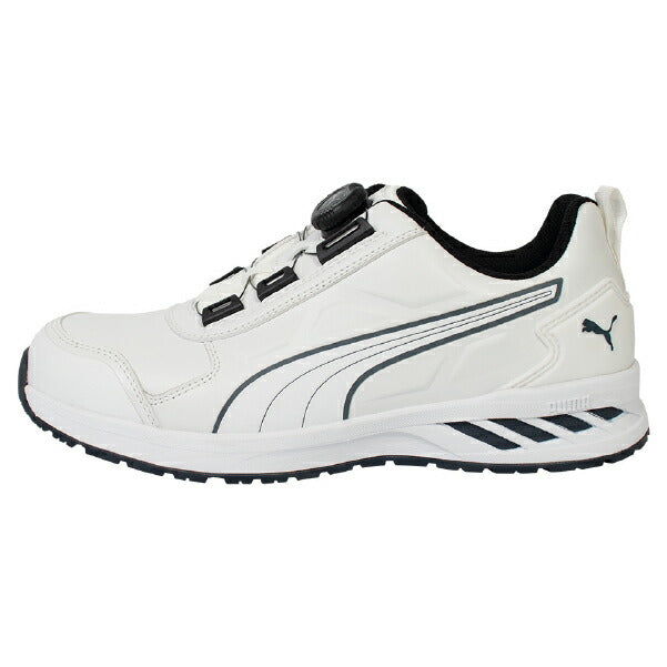 [24SS新作] PUMA 安全靴 アスレチック ライダー2.0 ディスク ロー LOW No.64.248.0 プーマ ホワイト 作業靴 スニーカー