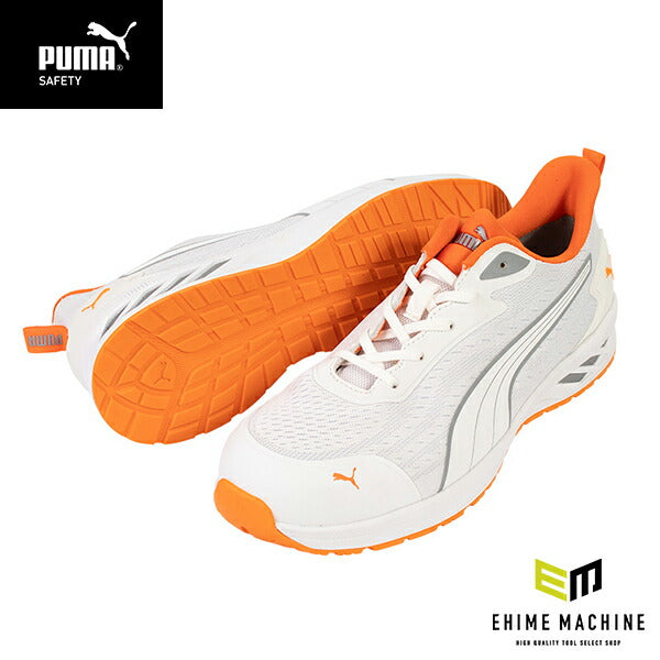 プーマ 安全靴 64.404.0 グライド ホワイト ロー PUMA GLIDE WHITE LOW 軽量 衝撃吸収 先芯入り JAPAN ATHLETIC