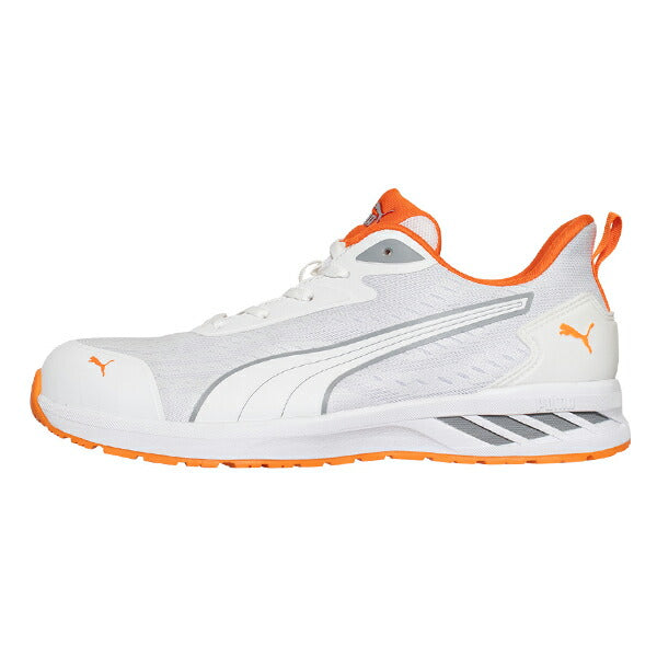 プーマ 安全靴 64.404.0 グライド ホワイト ロー PUMA GLIDE WHITE LOW 軽量 衝撃吸収 先芯入り JAPAN ATHLETIC