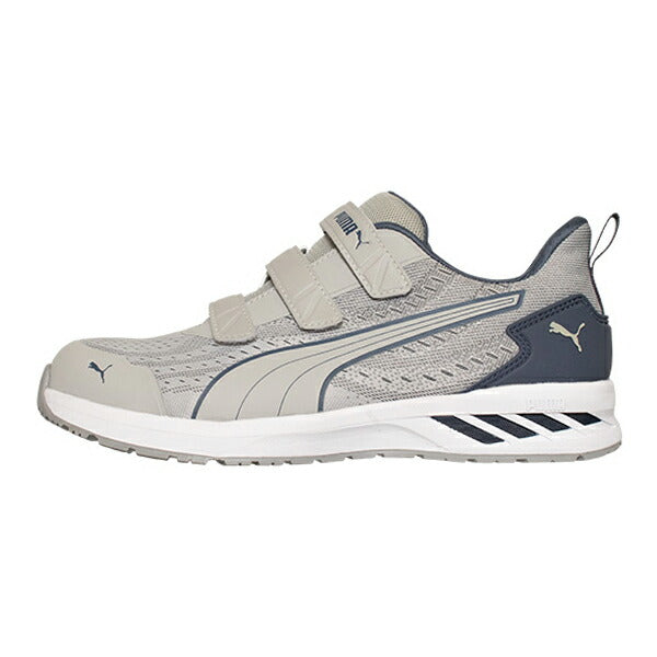 プーマ 安全靴 64.406.0 グライド グレー ロー フック＆ループ PUMA GLIDE GRAY LOW H＆L 軽量 衝撃吸収 先芯入り JAPAN ATHLETIC