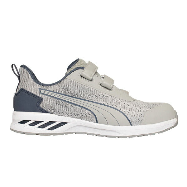 PUMA 安全靴グレー/ブルー プーマ 安全靴 64.406.0 グライド グレー ロー フック＆ループ PUMA