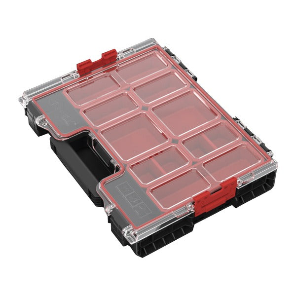 日本正規品 キューブリック PRO オーガナイザー 200 M 6L パーツケース カップ8個 IP54 モジュール連結 (ORGQPRO200CZAPG003)(5901238254409) QBRICK