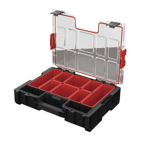 日本正規品 キューブリック PRO オーガナイザー 300 L 9L パーツケース カップ8個 IP54 モジュール連結 (ORGQPRO300CZAPG003)(5901238254416) QBRICK
