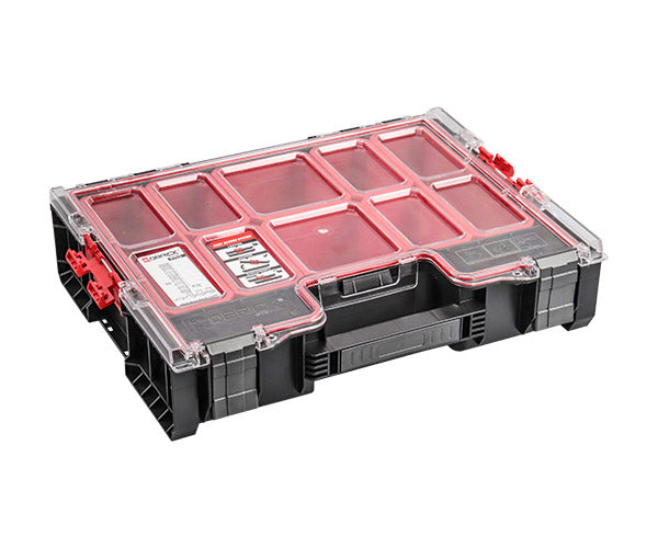 日本正規品 キューブリック PRO オーガナイザー 300 L 9L パーツケース カップ8個 IP54 モジュール連結 (ORGQPRO300CZAPG003)(5901238254416) QBRICK