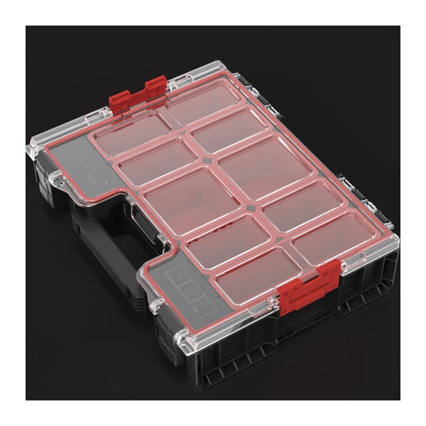 日本正規品 キューブリック PRO オーガナイザー 300 L 9L パーツケース カップ8個 IP54 モジュール連結 (ORGQPRO300CZAPG003)(5901238254416) QBRICK