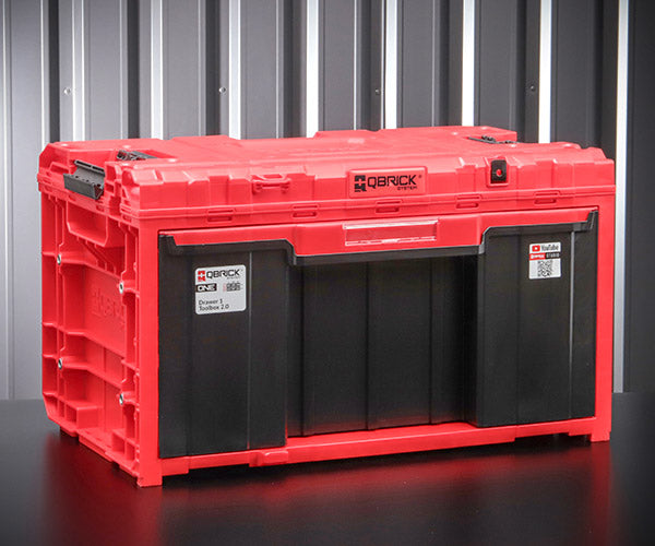 日本正規品 キューブリック QS1 ツールボックス 1段引出し 赤 (SKRQONED1CZEPG003)(5901238260486) QBRICK