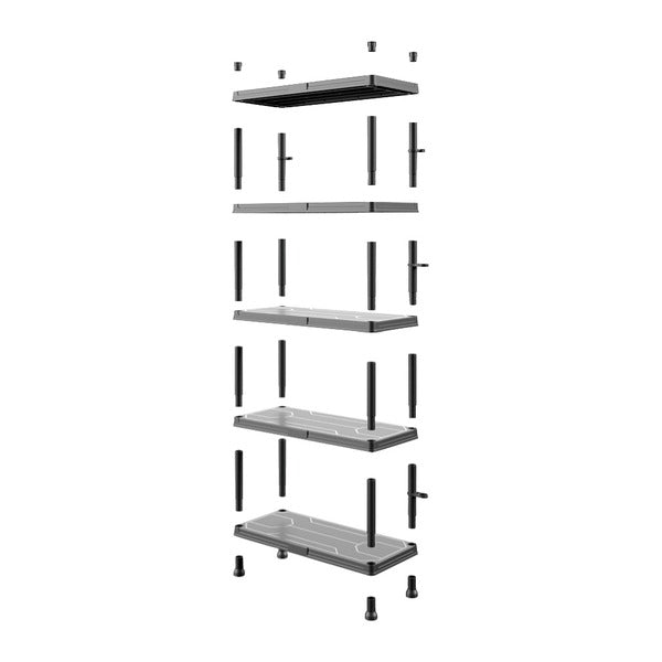 日本正規品 キューブリック Regular ワークショップシェルフ 5段 幅740×奥行320mm 棚 耐荷重25kg/段 (REGQRS74325LCZAPG001)(5901238263302) QBRICK