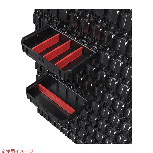 日本正規品 キューブリック Custom シェルフモジュラーセット トレイ2個入 コネクター付 ペグボード用 仕切り付 (Z263494PG003)(5901238263494) QBRICK