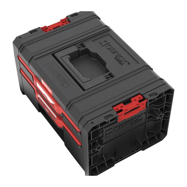 日本正規品 キューブリック PRO 2.0 2段引出しツールボックス 4.5L+9.5L 自動ロック 金属レール モジュール連結 (SKRQPROD2B2CZAPG003)(5901238265078) QBRICK
