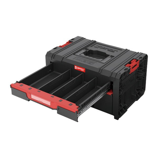 日本正規品 キューブリック PRO 2.0 2段引出しツールボックス 4.5L+9.5L 自動ロック 金属レール モジュール連結 (SKRQPROD2B2CZAPG003)(5901238265078) QBRICK