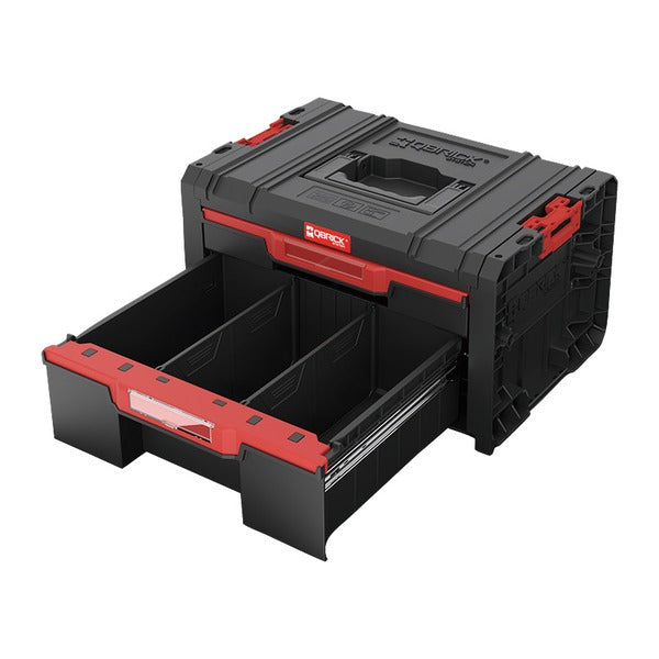 日本正規品 キューブリック PRO 2.0 2段引出しツールボックス 4.5L+9.5L 自動ロック 金属レール モジュール連結 (SKRQPROD2B2CZAPG003)(5901238265078) QBRICK