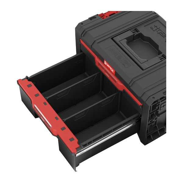 日本正規品 キューブリック PRO 2.0 2段引出しツールボックス 4.5L+9.5L 自動ロック 金属レール モジュール連結 (SKRQPROD2B2CZAPG003)(5901238265078) QBRICK