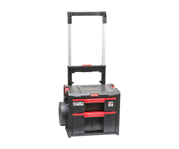 日本正規品 キューブリック PRO 2.0 キャリー 2段引出しツールボックス 9.5L+12L 自動ロック 伸縮ハンドル (SKRWQCP2PD2CZAPG003)(5901238265344) QBRICK