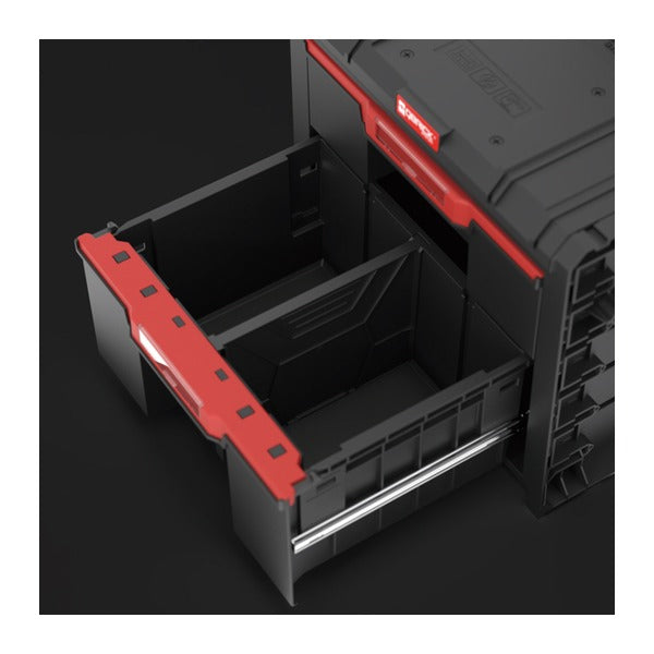 日本正規品 キューブリック PRO 2.0 キャリー 2段引出しツールボックス 9.5L+12L 自動ロック 伸縮ハンドル (SKRWQCP2PD2CZAPG003)(5901238265344) QBRICK
