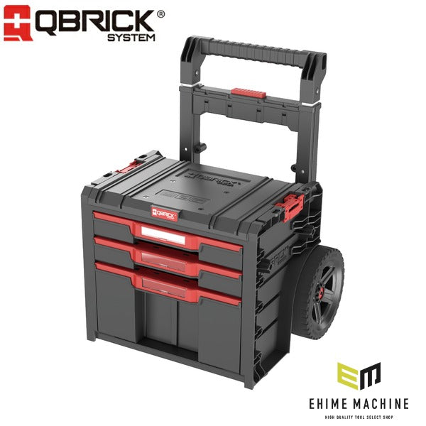 日本正規品 キューブリック PRO 2.0 キャリー 3段引出しツールボックス 4.5L×2+12L 自動ロック 伸縮ハンドル (SKRWQCP2PD3CZAPG003)(5901238265351) QBRICK