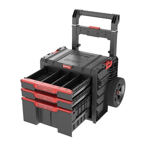 日本正規品 キューブリック PRO 2.0 キャリー 3段引出しツールボックス 4.5L×2+12L 自動ロック 伸縮ハンドル (SKRWQCP2PD3CZAPG003)(5901238265351) QBRICK
